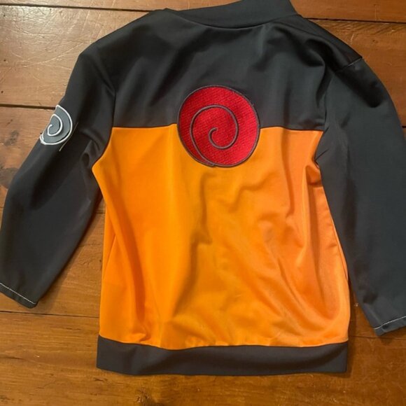 Kids Naruto Full Zip Orange and Grey Jacket - Picture 3 of 7